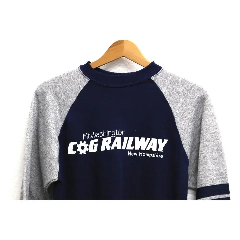 Vintage Mount Washington Cog Railway New Hampshire Sweatshirt Medium - Picture 2 of 4